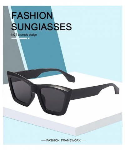 Men's and Women's Square Outdoor Small Frame Fashion Decorative Sunglasses (Color : F, Size : 1) 1 F $14.76 Designer