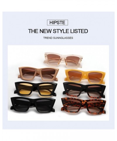 Men's and Women's Square Outdoor Small Frame Fashion Decorative Sunglasses (Color : F, Size : 1) 1 F $14.76 Designer