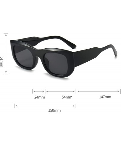 Retro Square Outdoor Vacation Driving Decorative Sunglasses (Color : H, Size : 1) 1 B $14.75 Designer