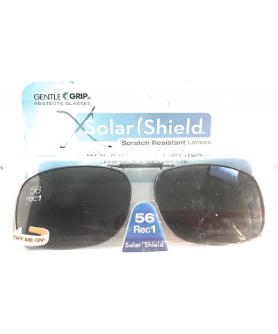 3 Clip-on Polarized Sunglasses Size 56 rec 1 Black Full Frame New $25.64 Shield