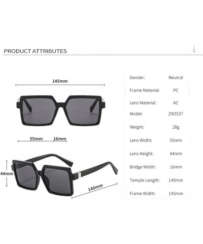 Men and women retro outdoor large frame fashion decorative sunglasses A $17.02 Designer