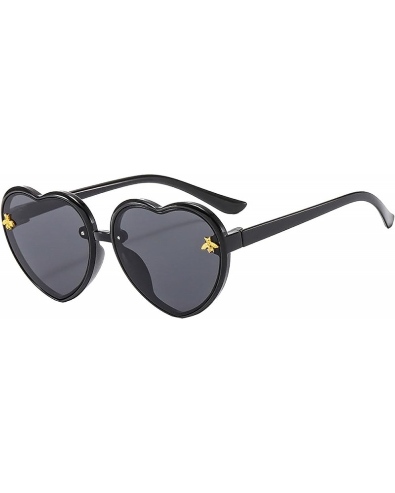 Trendy Sunglasses,Cool Cool Sunglasses Running Sunglasses Oversized Disco Sunglasses Heart Glasses Black $4.66 Oversized