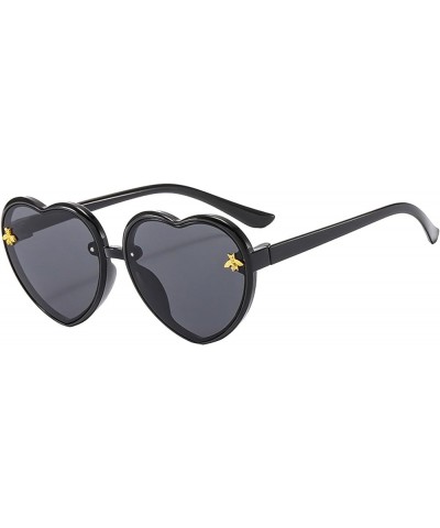 Trendy Sunglasses,Cool Cool Sunglasses Running Sunglasses Oversized Disco Sunglasses Heart Glasses Black $4.66 Oversized