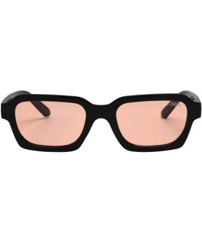 Women's Sunglasses - Bowery Black/Peach Polarized $13.20 Rectangular