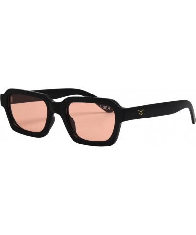 Women's Sunglasses - Bowery Black/Peach Polarized $13.20 Rectangular