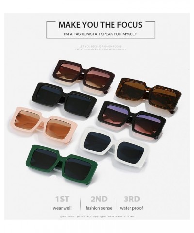 Square Frame Outdoor Vacation Sunglasses Gift for Men and Women (Color : 5, Size : 1) 1 1 $12.21 Wayfarer