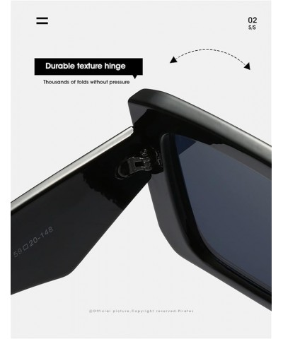 Square Frame Outdoor Vacation Sunglasses Gift for Men and Women (Color : 5, Size : 1) 1 1 $12.21 Wayfarer