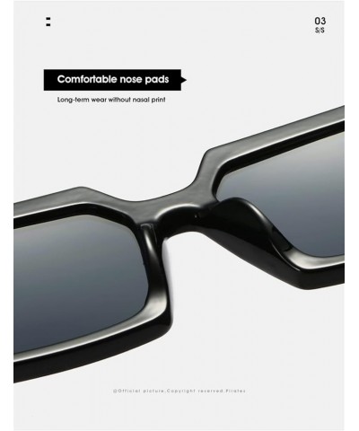 Square Frame Outdoor Vacation Sunglasses Gift for Men and Women (Color : 5, Size : 1) 1 1 $12.21 Wayfarer