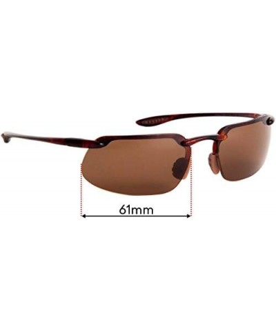 Maui Jim MJ409 Kanaha Replacement Lenses - Compatible with Maui Jim MJ409 Kanaha 62mm Frames Polarized Sfx Ultra Black Hardco...