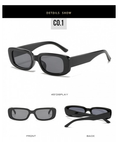 Retro Oval Frame Men and Women Fashion Small Frame Decorative Sunglasses (Color : 3, Size : 1) 1 16 $11.86 Designer