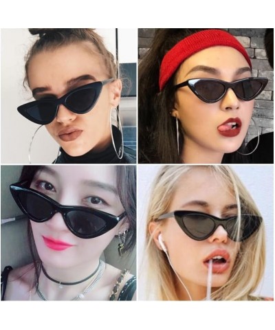 Retro Cat Eye Sunglasses Stylish Design Women Shades Metal Hinge Goggles Outdoor UV400 Sun Glasses for Ladies Black Grey $6.1...