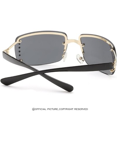 Metal Frameless Sunglasses Female Outdoor Vacation Decorative Sunglasses (Color : E, Size : 1) 1 B $17.93 Designer