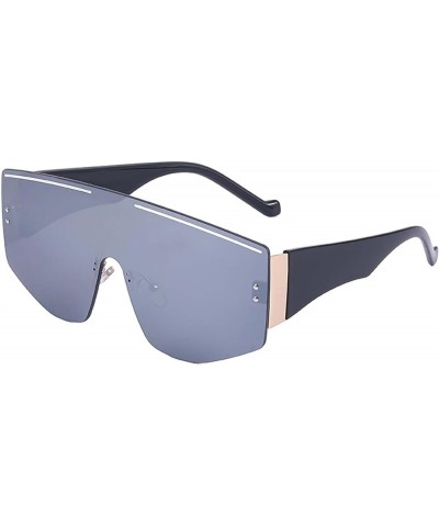 Large Frame Windproof Sunglasses Outdoor Riding Rimless Men's and Women's Glasses (Color : G, Size : Medium) Medium F $19.44 ...