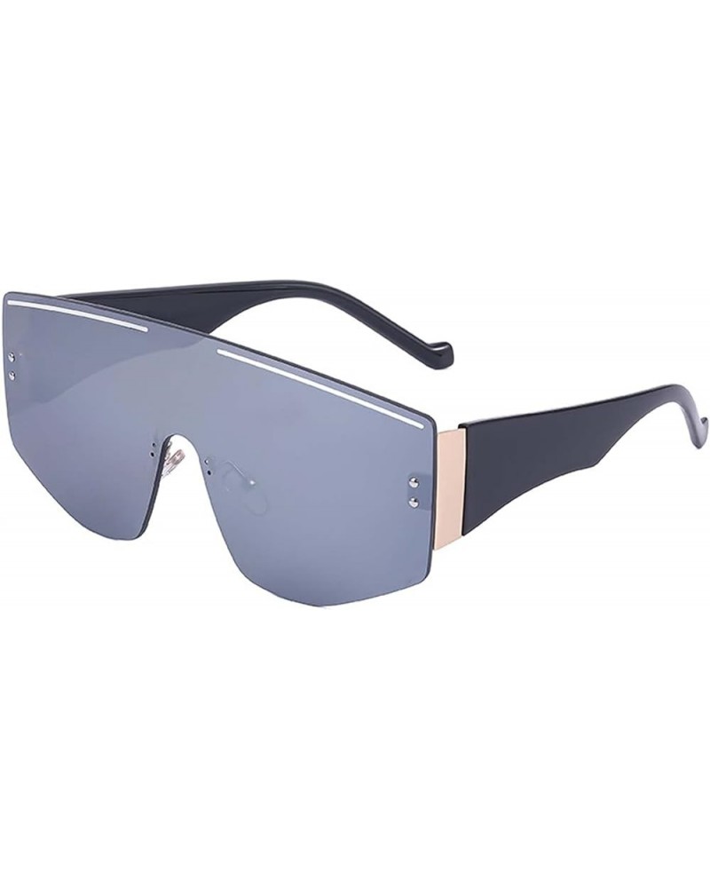 Large Frame Windproof Sunglasses Outdoor Riding Rimless Men's and Women's Glasses (Color : G, Size : Medium) Medium F $19.44 ...