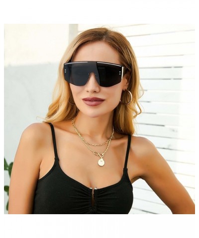 Large Frame Windproof Sunglasses Outdoor Riding Rimless Men's and Women's Glasses (Color : G, Size : Medium) Medium F $19.44 ...