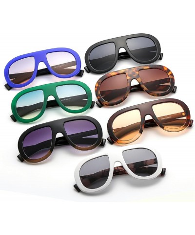 Popular Fashion Pilot Sunglasses Women Retro Chunky Designer Men Punk Gradient Shades UV400 Oversized Sun Glasses Blue $9.87 ...