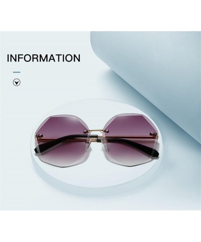 Rimless Men and Women Fashion Sunglasses Outdoor Vacation Decorative Sunglasses Gift (Color : 5, Size : 1) 1 1 $10.89 Rimless