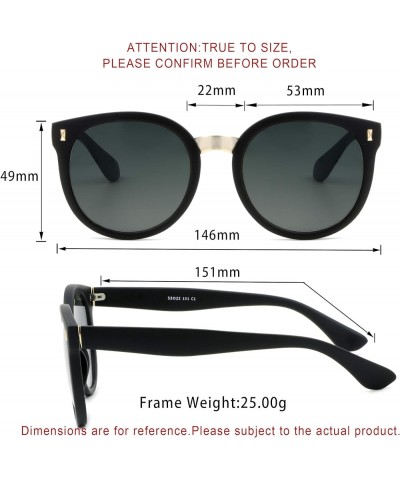 Oversize Polarized Sunglasses,UV400 Protection,Retro for Men/Women Vedette_c2_grey $15.81 Oversized