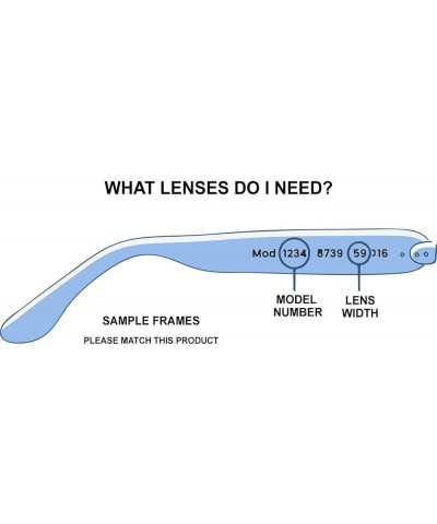 Leisure Society Stanford Replacement Lenses - Compatible with Leisure Society Stanford 48mm Frames Non-polarized Sfx Edge G15...