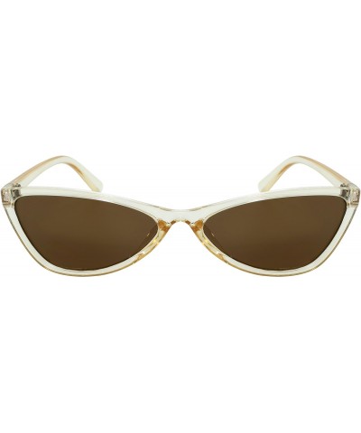 Edge I-Wear Plastic Fashion Women Sunglasses Cateye w/Flat Color Lens 34169-FLSD-5(CLY.sd2) $8.31 Cat Eye