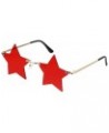 1 Pair Star Rimless Sunglasses Star Shaped Frameless Glasses, Grey Red $8.21 Rimless