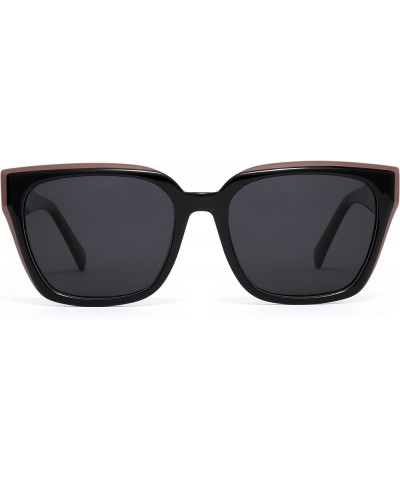 Luminex UV400 Shades - Lightweight, Anti-Glare Polarized Lenses for Driving, Beach, and Fashion Black $9.17 Square