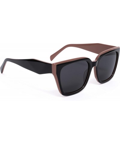 Luminex UV400 Shades - Lightweight, Anti-Glare Polarized Lenses for Driving, Beach, and Fashion Black $9.17 Square