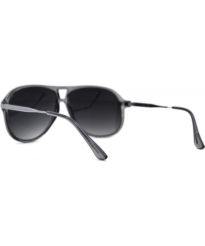 Classic Mens Plastic Tear Drop Shape Racer Sunglasses Slate Silver Smoke $10.41 Designer