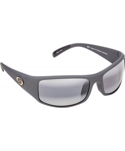 Polarized Okeechobee Sunglasses Rubberized Matte Gray Frame - Gray Lens Single $16.82 Goggle