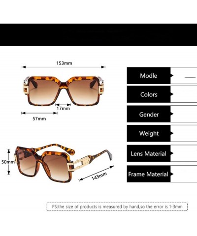 A Pair Of Square Sunglasses Retro Punk Oversized Frames Fashion Glasses Holiday Accessories For Men And Women Brown Brown $21...