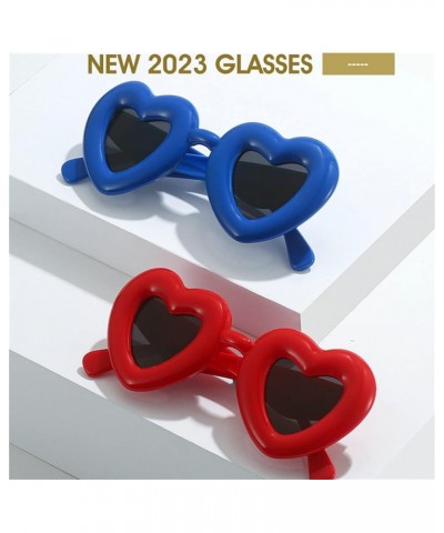 Heart Shaped Sunglasses Vintage Cat Eye Fashion Party Love Eyeglasses for Women UV400 Blue $9.62 Designer