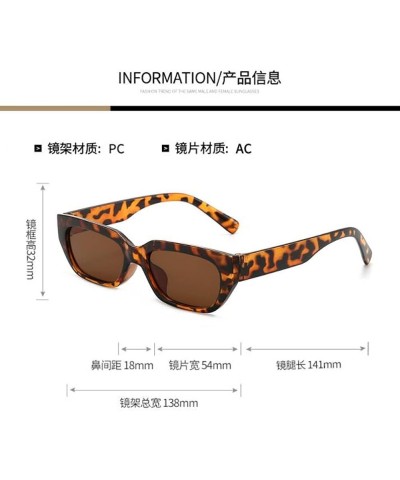 Small Square Polygonal Sunglasses for Men and Women with UV Protection Personalized Decorative Sunglasses Tortoiseshell Frame...