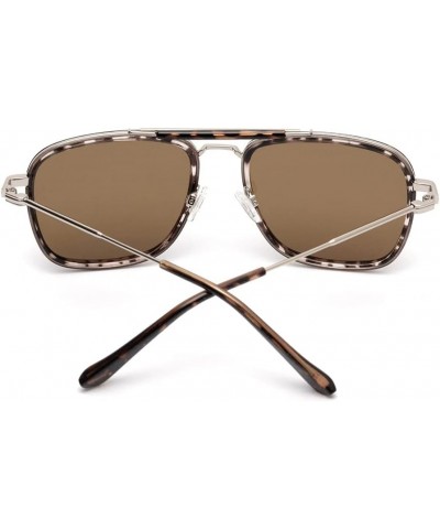 Pilot Men Women Polarized Sunglasses Fashion Metal Frame Sun Glasses Shades C2brown $20.12 Rectangular