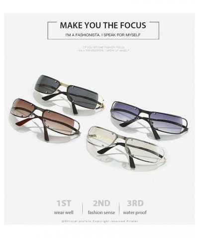 Retro Fashion Men and Women Metal Sunglasses Outdoor Vacation Photo Sunglasses (Color : 5, Size : 1) 1 3 $12.74 Designer