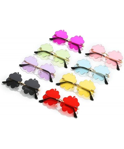 Cute Candy Color Sunglasses for Women Irregular Rimless Female Eyewear Retro rave Party halloween Sun Glasses UV400 Green $9....