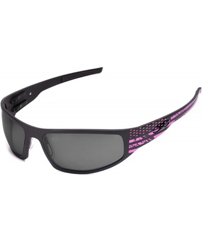 Bagger Standard Lens Sunglasses with Pink Stars And Stripes Frame Standard Grey $96.23 Designer