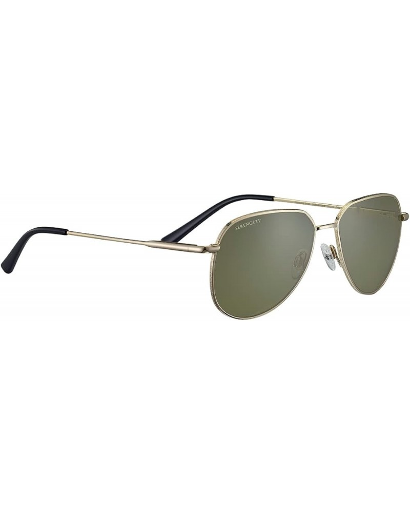 Haywood Small Square Sunglasses Shiny Light Gold $53.75 Aviator