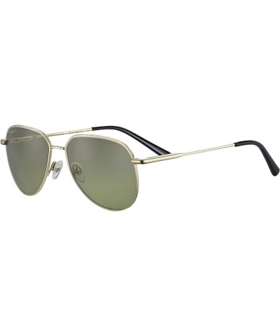 Haywood Small Square Sunglasses Shiny Light Gold $53.75 Aviator