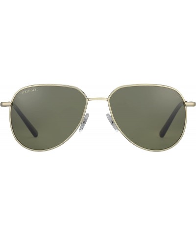 Haywood Small Square Sunglasses Shiny Light Gold $53.75 Aviator