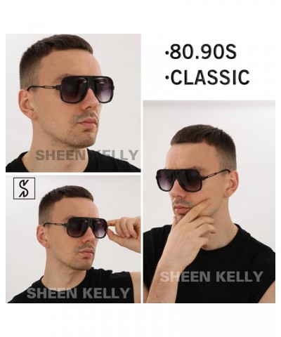 Oversized Retro 80s Vintage Pilot Sunglasses Men Classic Eyewear Unisex Clear Lens (Gold) 1 $9.01 Rimless