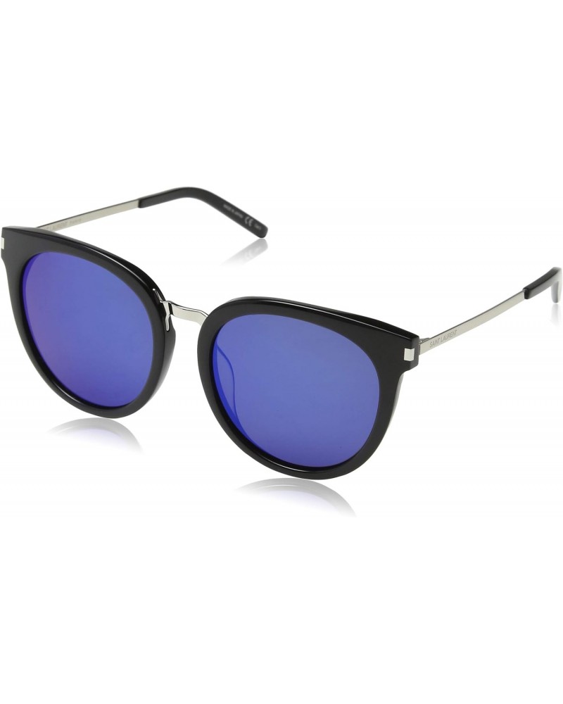 SAINT LAURENT SL 202/K Semimatte Black/Smoke One Size $109.04 Round