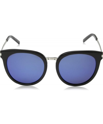 SAINT LAURENT SL 202/K Semimatte Black/Smoke One Size $109.04 Round