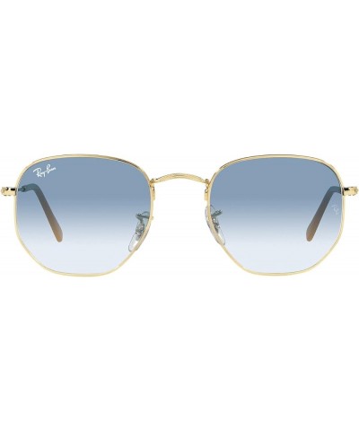 Rb3548 Hexagonal Sunglasses Gold/Clear Gradient Blue $48.30 Hexagonal