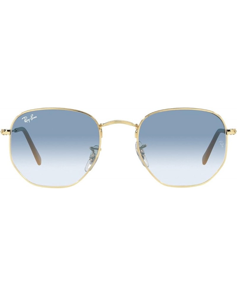 Rb3548 Hexagonal Sunglasses Gold/Clear Gradient Blue $48.30 Hexagonal