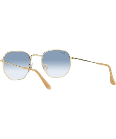 Rb3548 Hexagonal Sunglasses Gold/Clear Gradient Blue $48.30 Hexagonal