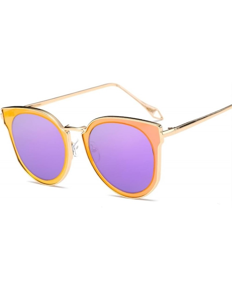 Fashion Men and Women Outdoor Sunglasses Metal Sunshade Driving Sunglasses (Color : F, Size : Medium) Medium D $19.55 Designer