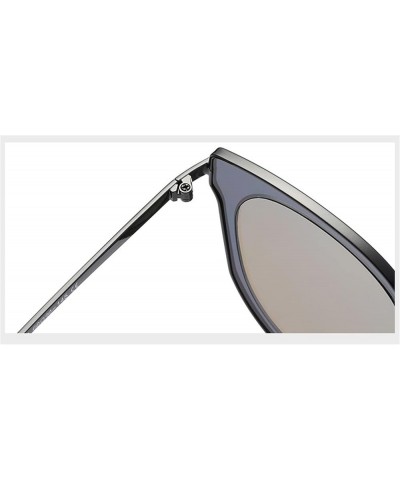 Fashion Men and Women Outdoor Sunglasses Metal Sunshade Driving Sunglasses (Color : F, Size : Medium) Medium D $19.55 Designer