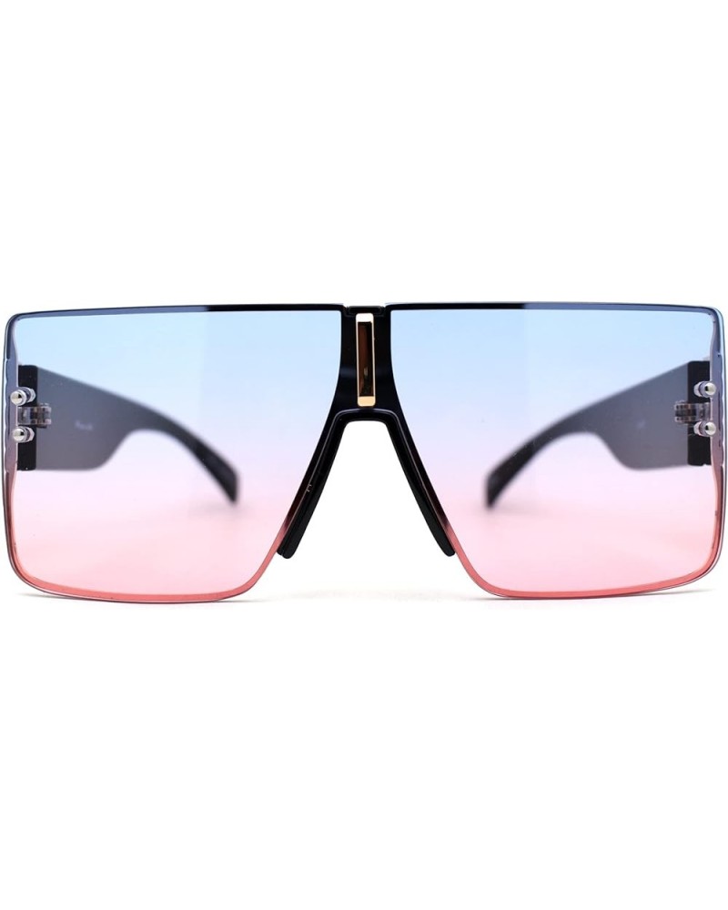 Womens Luxury Flat Top Thick Temple Mafia Sunglasses Black Gold / Blue Pink $10.77 Designer