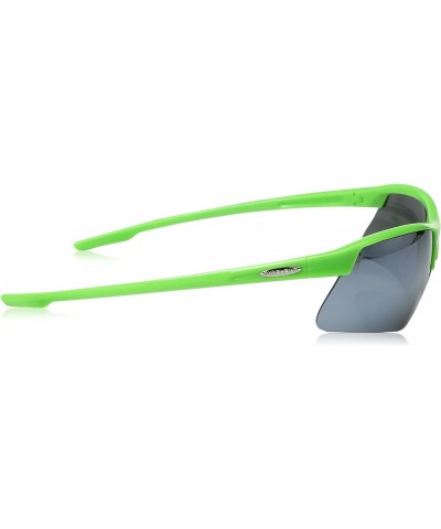 Flyer Sunglasses Green Frame/Silver Mirror Polycarbonate Lens $22.30 Rectangular