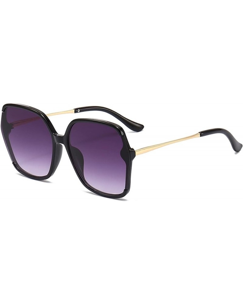 Super Large Frame Square Metal Fashion Sunglasses for Men and Women (Color : D, Size : 1) 1 D $14.72 Designer